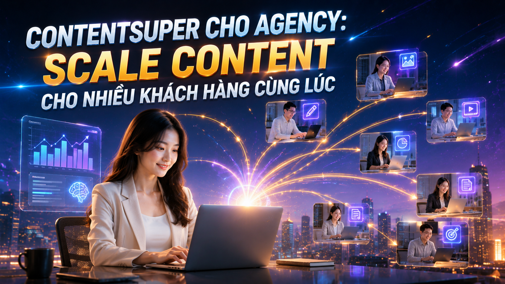 ContentSuper cho Agency: Scale content cho nhiều khách hàng cùng lúc