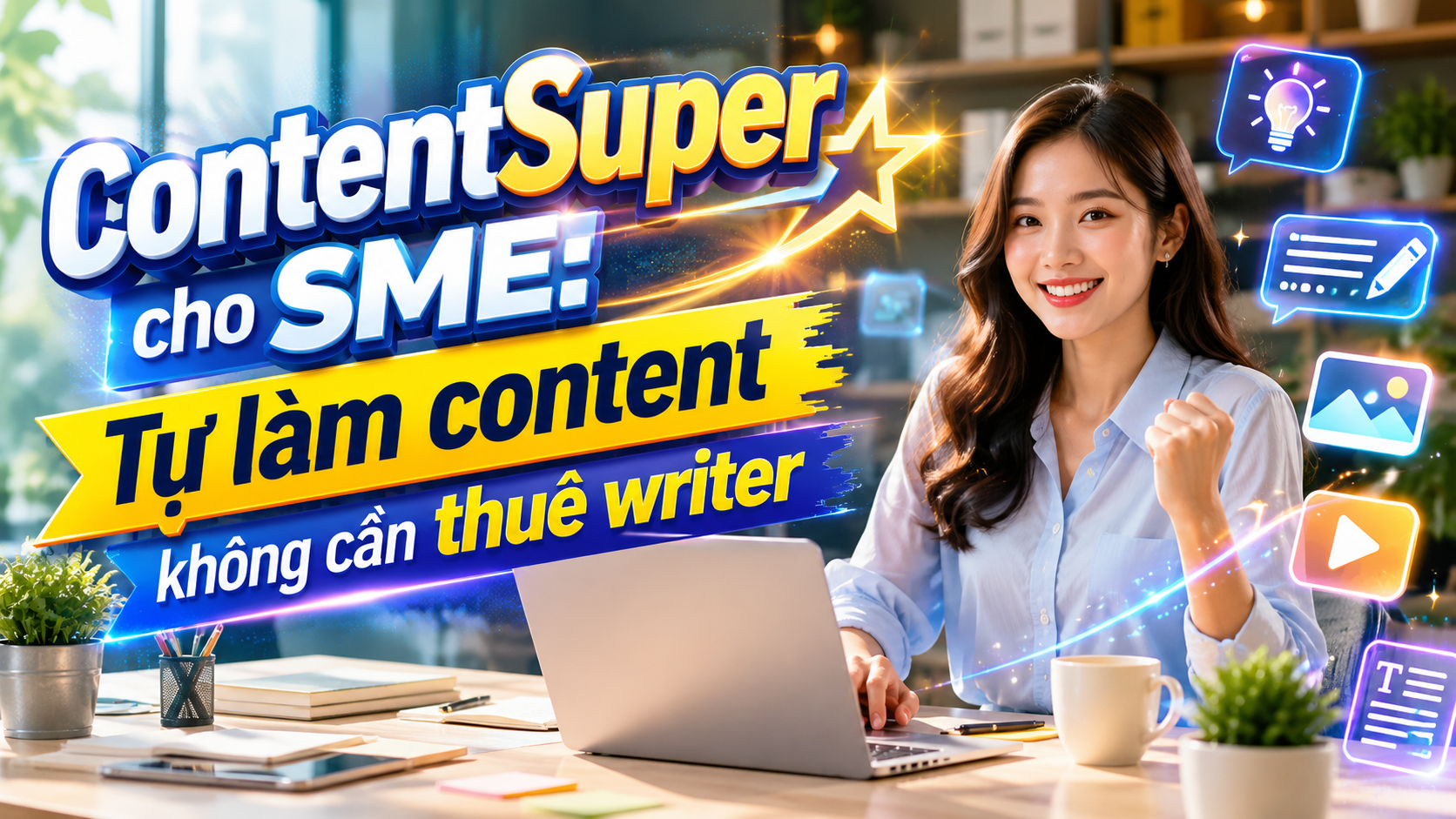 ContentSuper cho SME: Tự làm content không cần thuê writer