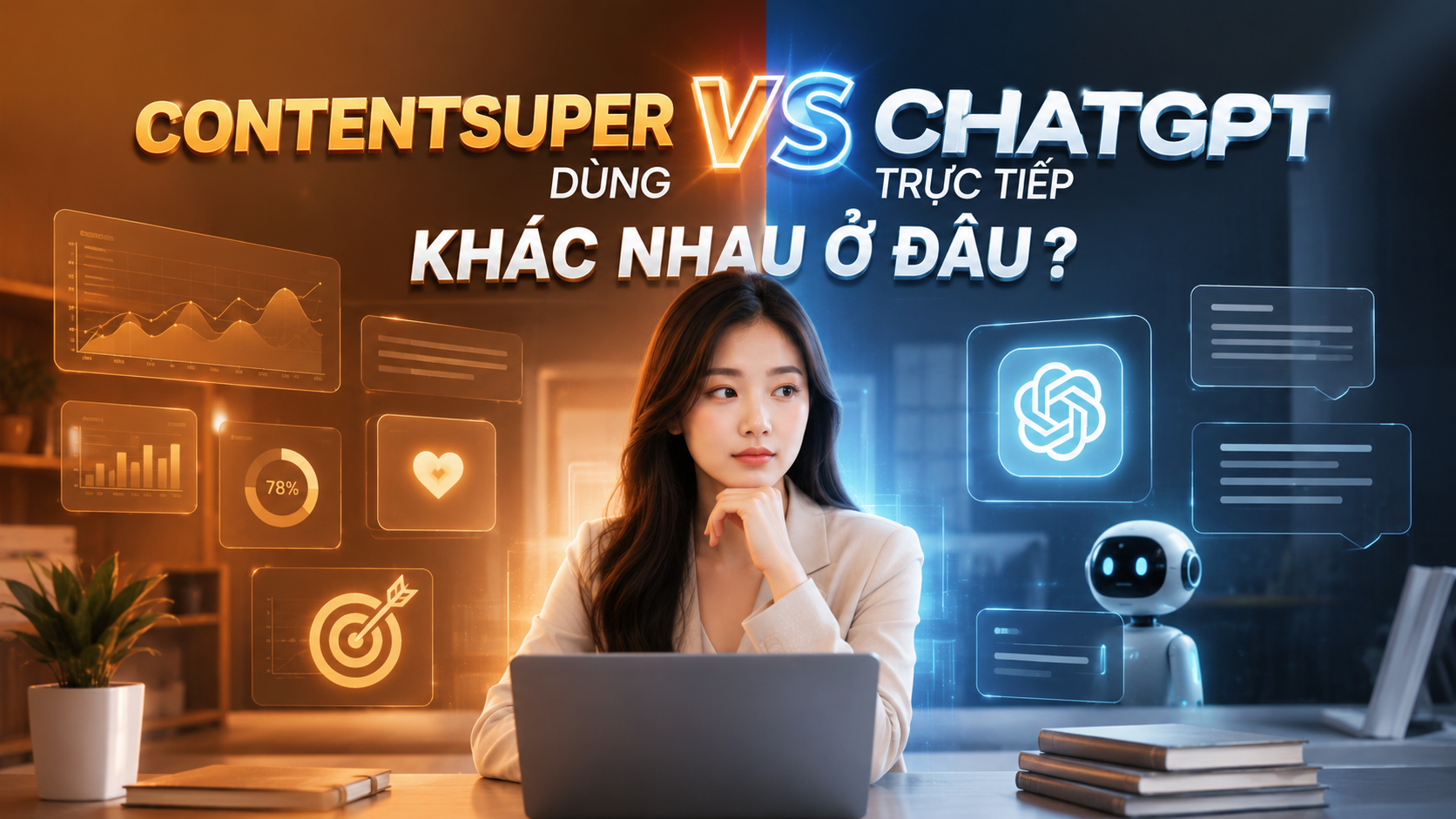 ContentSuper vs dùng ChatGPT trực tiếp: Khác nhau ở đâu?