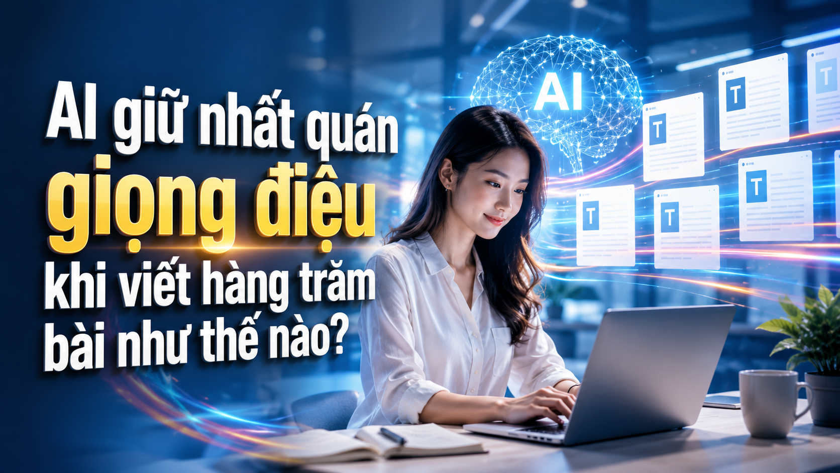 AI giữ nhất quán giọng điệu khi viết hàng trăm bài như thế nào?